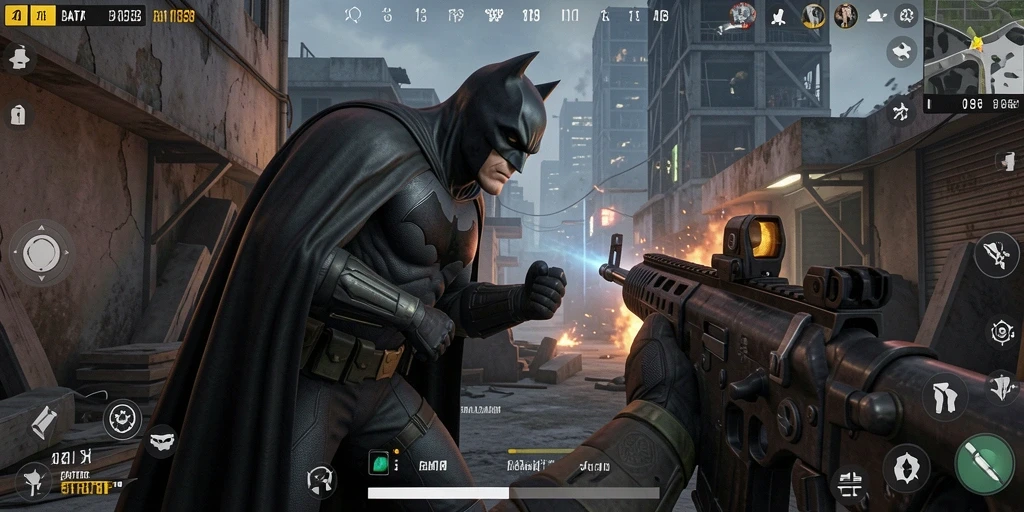 Tangkapan layar aksi luar biasa dan gameplay mendebarkan dari BATMAN138.