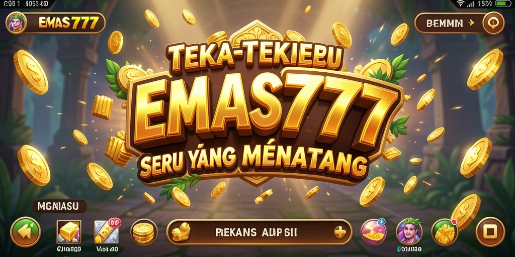 Tampilan gameplay seru dalam game Puzzle EMAS777.