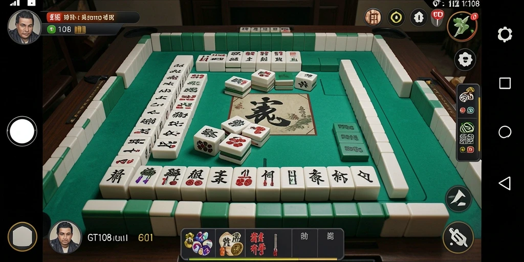 Tampilan screenshot utama GT108 menampilkan gameplay Mahjong yang seru.