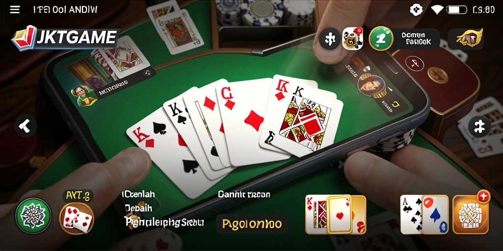 Screenshot JKTGAME menampilkan momen seru bermain Domino dengan teman.