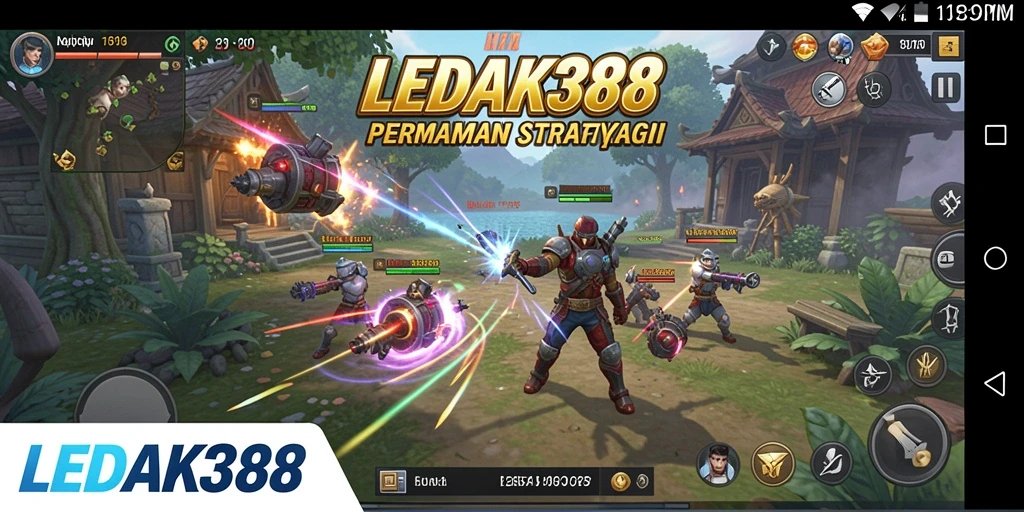 Screenshot dari gameplay LEDAK388 yang menampilkan strategi pertempuran mendebarkan.