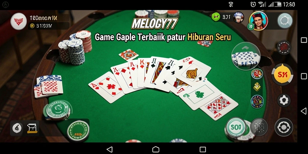 Tampilan permainan Gaple yang menarik di MELODY77.