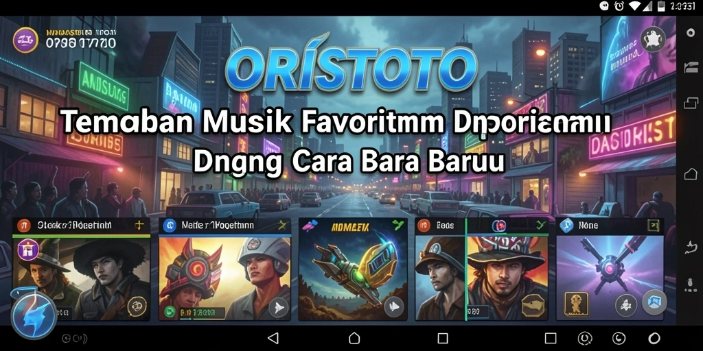 Tampilan screenshot gameplay ORISTOTO yang penuh semangat dan interaksi musik.